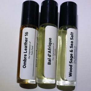 Oil Perfumery Perfume Oil. 10ml each. Bal d'Afrique